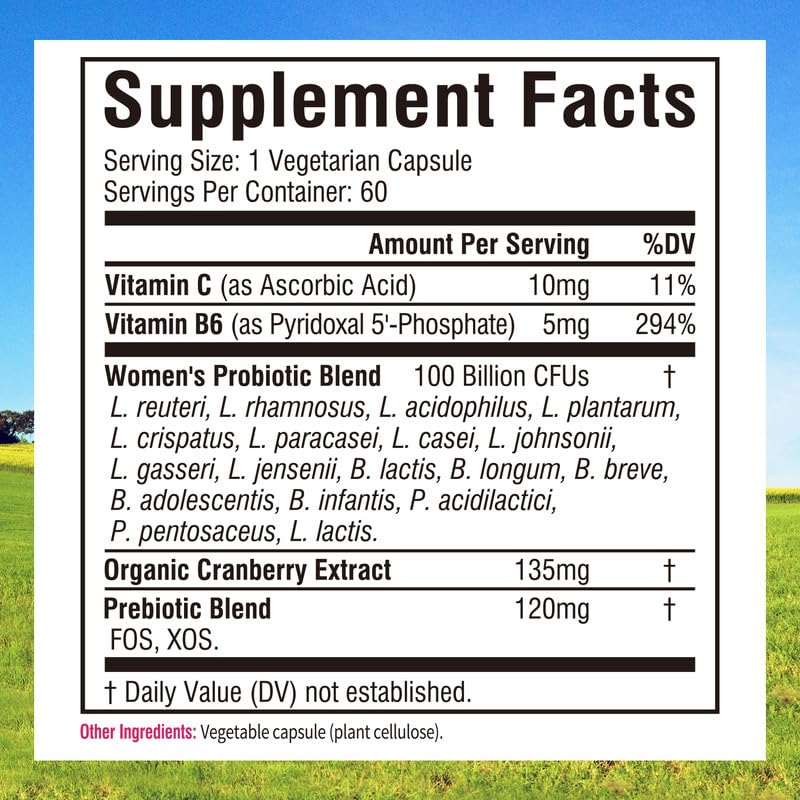 Innate Vitality Women’s Probiotics, 100 Billion CFUs 18 Strains, with Cranberry, Vitamin C Innate Vitality uk supplements