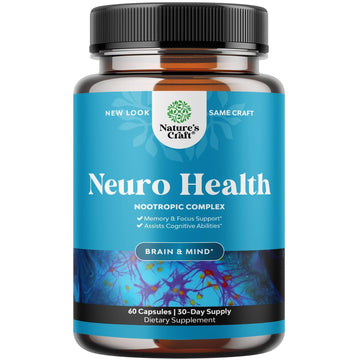 Nootropics Brain Support Supplement - Mental Focus Nootropic Memory Supplement Huntington Labs uk supplements