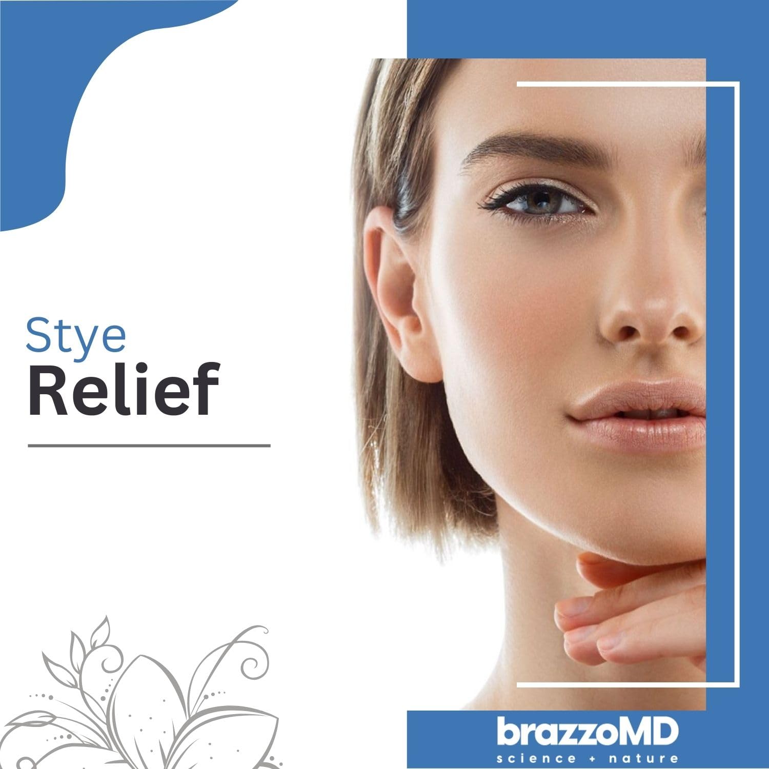 brazmedics brazzoMD Stye Relief - Physician-formulated - Assists Chalazions, Made with Arnica & Calendula 1.0 Fl Oz. brazmedics uk supplements