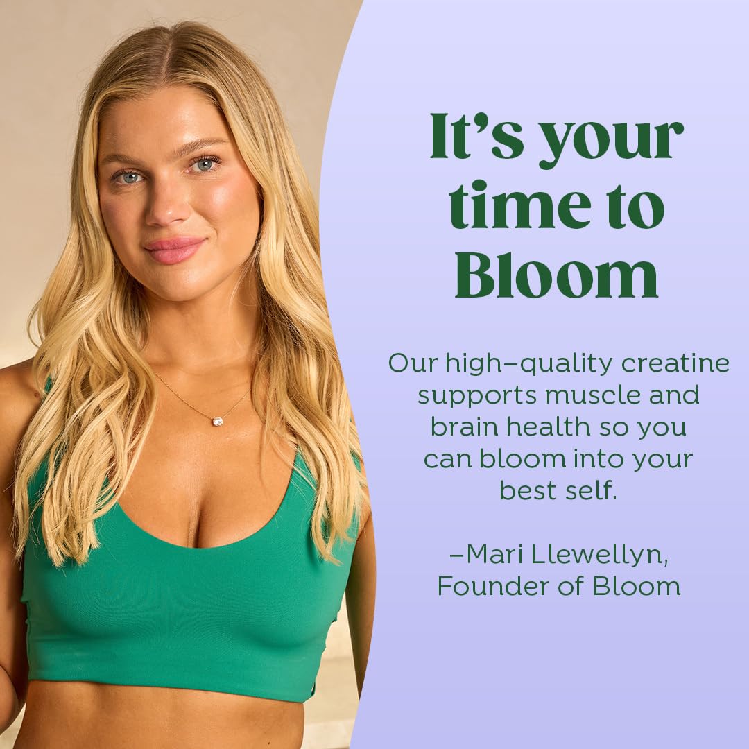 Bloom Nutrition Creatine Monohydrate Powder, 5g Micronized Creatine per Serving, Supports Muscle Recovery, Strength, Endurance, Pre or Post Workout, Gluten Free, Non GMO, Unflavored, 40 SVG, 7.3 oz Bloom Nutrition uk supplements