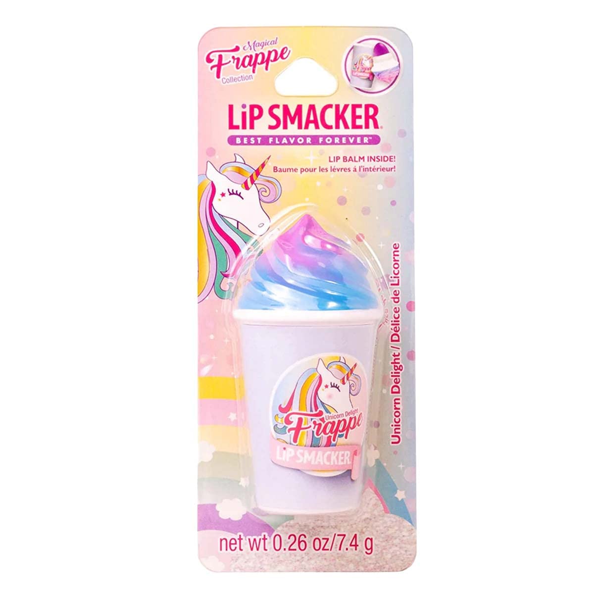 Lip Smacker Frappe Cup Lip Balm, Moisturizing, Soothing Fun Tasty Flavors - Unicorn Lip Smacker uk supplements