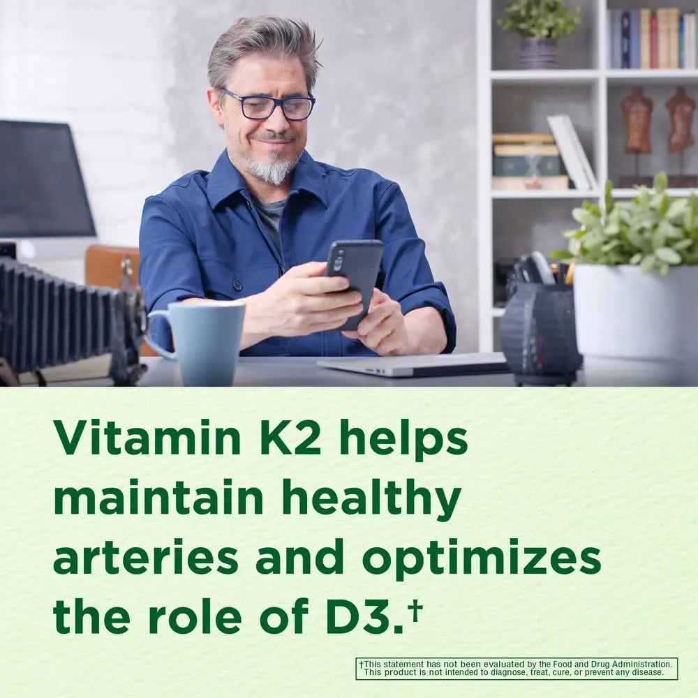 INNERVISNUTRITION Vitamin D3 5000 IU + K2 MK-7 100mcg – Bone, Heart & Immune Support, Easy to Swallow, 60 Capsules INNERVISNUTRITION uk supplements