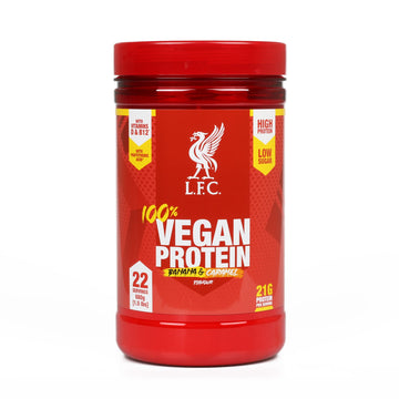 LFC Vegan Protein Powder Banana Caramel Flavour 680g 100% Vegan Protein Powder 21g High Protein, Vector Consumer uk supplements