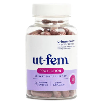 UT-Fem Protection - Urinary Tract Defense for Women, 3-in-1 Daily Defense Formula to Protect Urinary Tract Health, D-Mannose, Cranberry + Hibiscus, Natural Supplement - 60 Vegan Capsules UT-Fem uk supplements