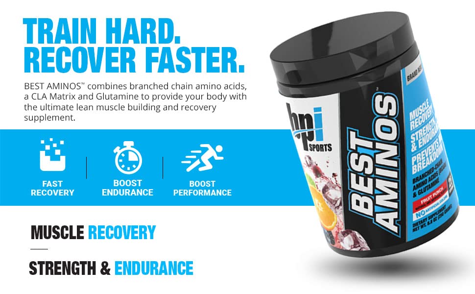BPI Sports Best Aminos - BCAA Powder Post Workout & Glutamine Recovery Drink BPI Sports uk supplements