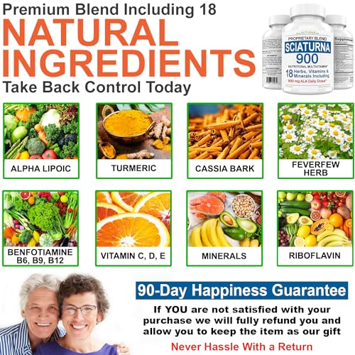 Sciatica Supplement with 900 mg Alpha Lipoic Acid - Sciatic Nerve Support Nuturna uk supplements