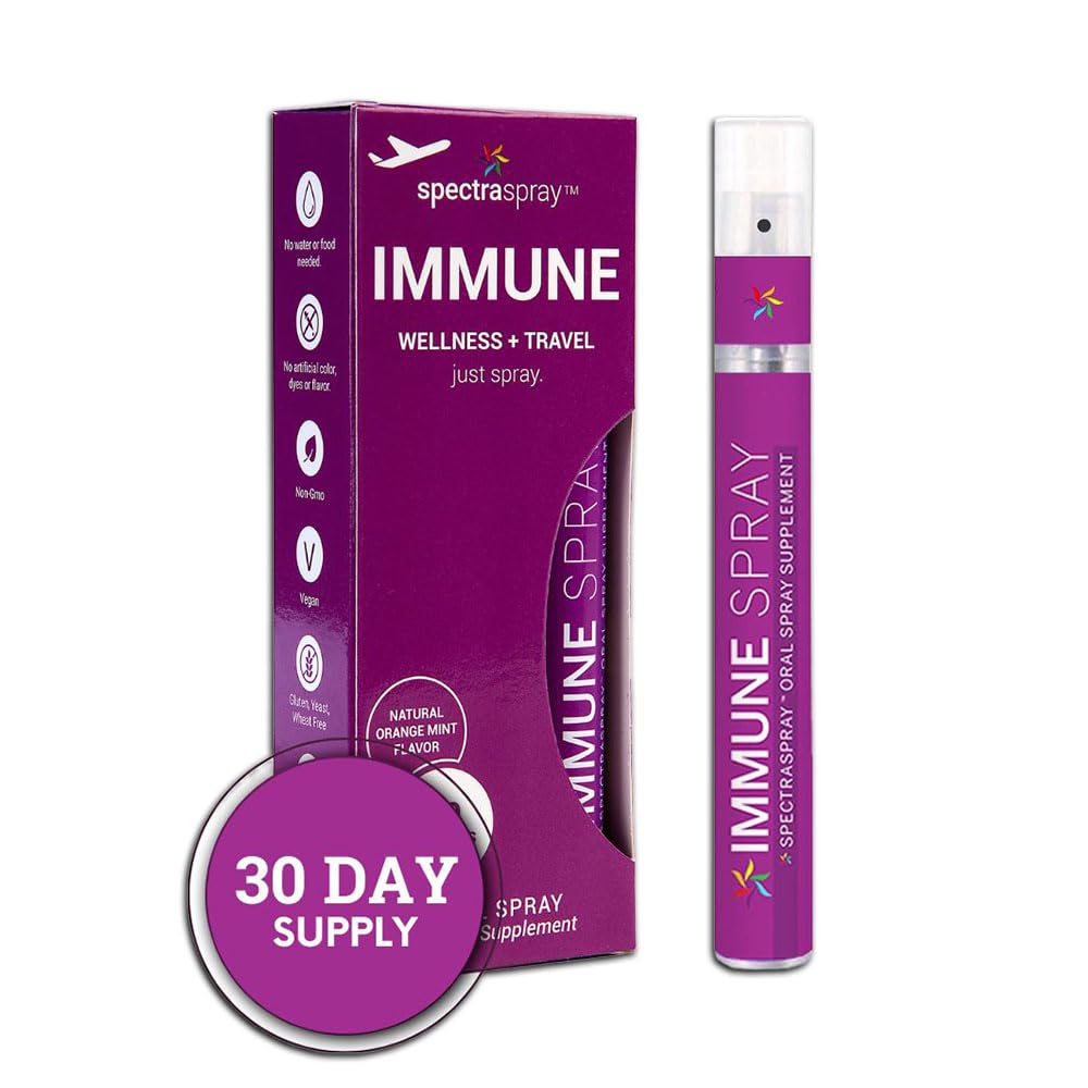 Spectraspray Immune Support Vitamin Spray - Vitamins C, E, Zinc and L-Lysine, 30 Day Supply per Spray Spectraspray uk supplements