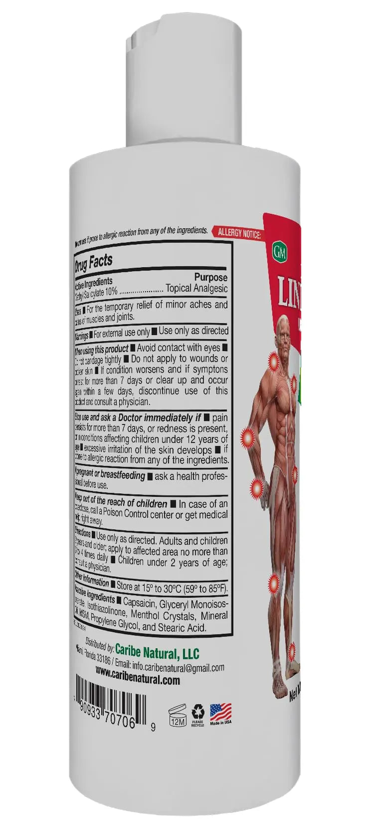 Germa Liniment Udder Plus. Natural Topical Analgesic Ointment. Relief for Pain and Aches in Joints and Back. With Chile Extract. 6 oz. Pack of 3 Germa uk supplements