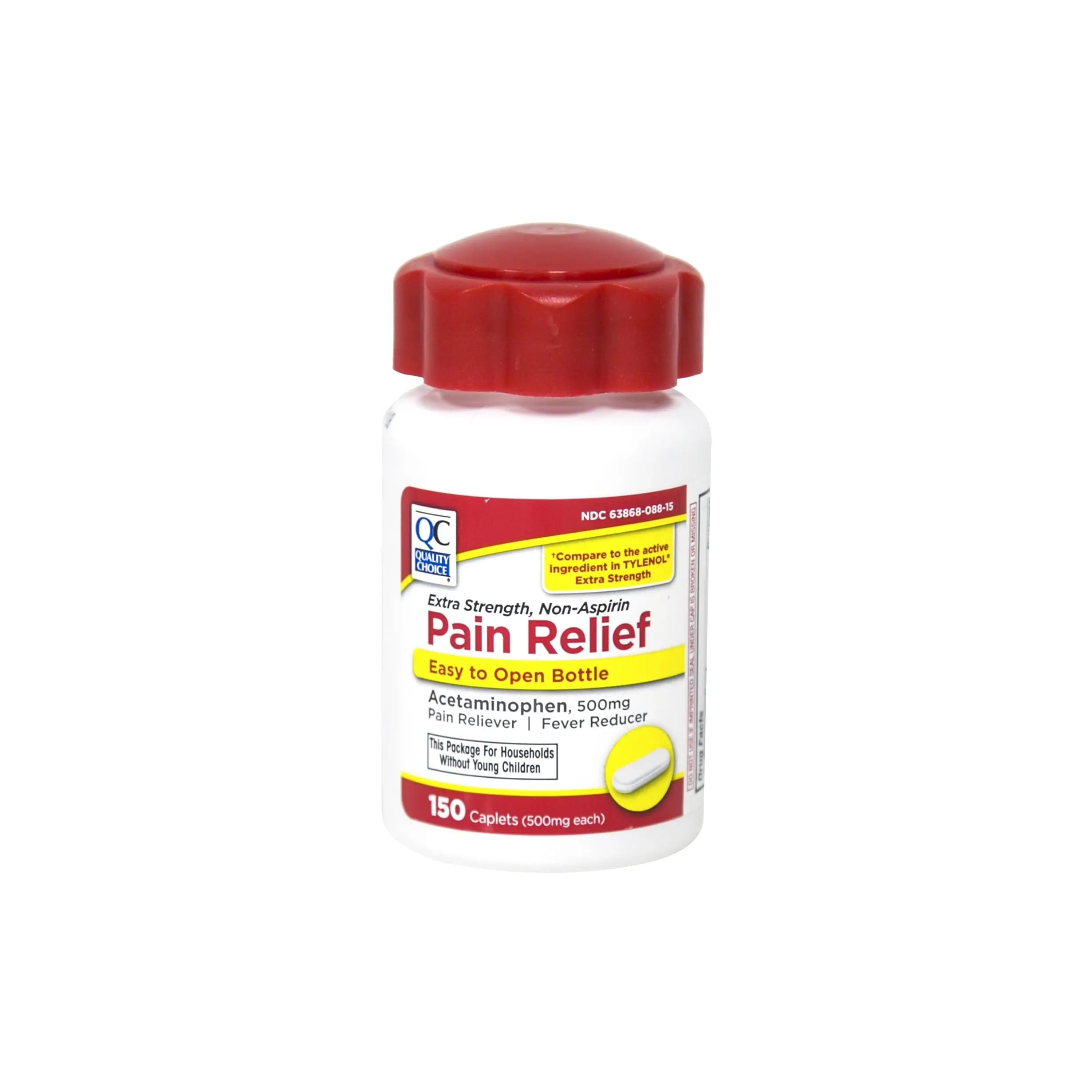 Quality Choice Easy Open Extra Strength Pain Relief, Acetaminophen 500mg Extra Strength, Pain Reliever and Fever Reducer for Headache, Backache, Toothache and Muscle Aches, 150 Count Bottle. Quality Choice uk supplements
