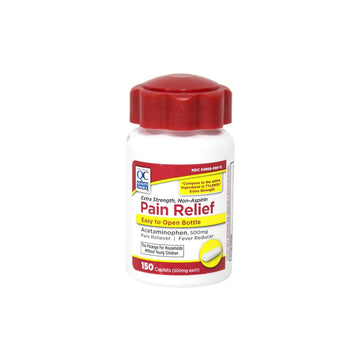 Quality Choice Easy Open Extra Strength Pain Relief, Acetaminophen 500mg Extra Strength, Pain Reliever and Fever Reducer for Headache, Backache, Toothache and Muscle Aches, 150 Count Bottle. Quality Choice uk supplements