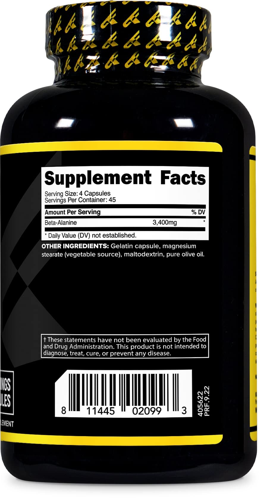 Primaforce Beta Alanine Capsules 3,400mg, 180 Capsules (45 Servings) - Potent Beta Primaforce uk supplements