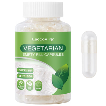 EaccoViigr Size 0 Empty Capsules - 500 Count Clear Empty Pill Capsules with Capsule Filling Kit, Fillable Vegan Vegetarian Capsule Empty for Vitamins, Easy for DIY Supplements EaccoViigr uk supplements
