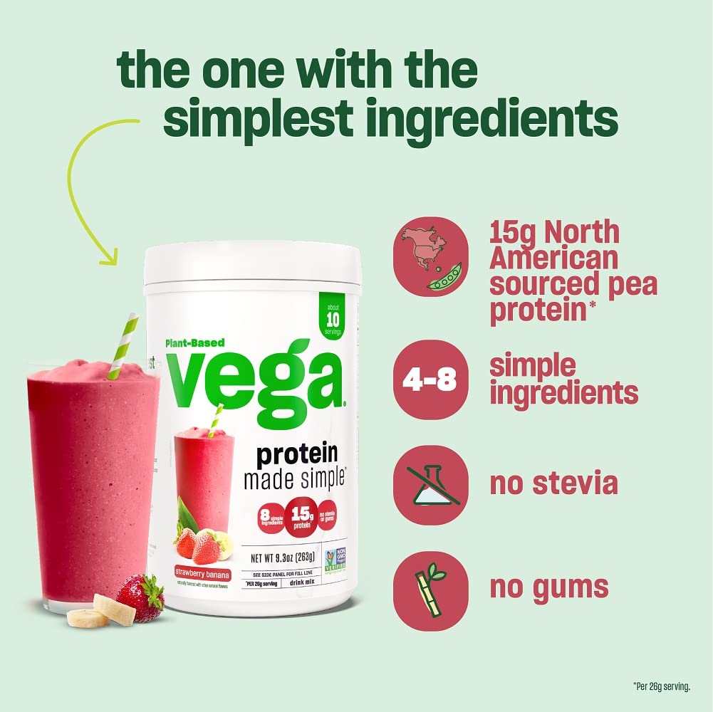 Vega Protein Made Simple, Caramel Toffee - Stevia Free Vegan Protein Powder, Plant Based Vega uk supplements