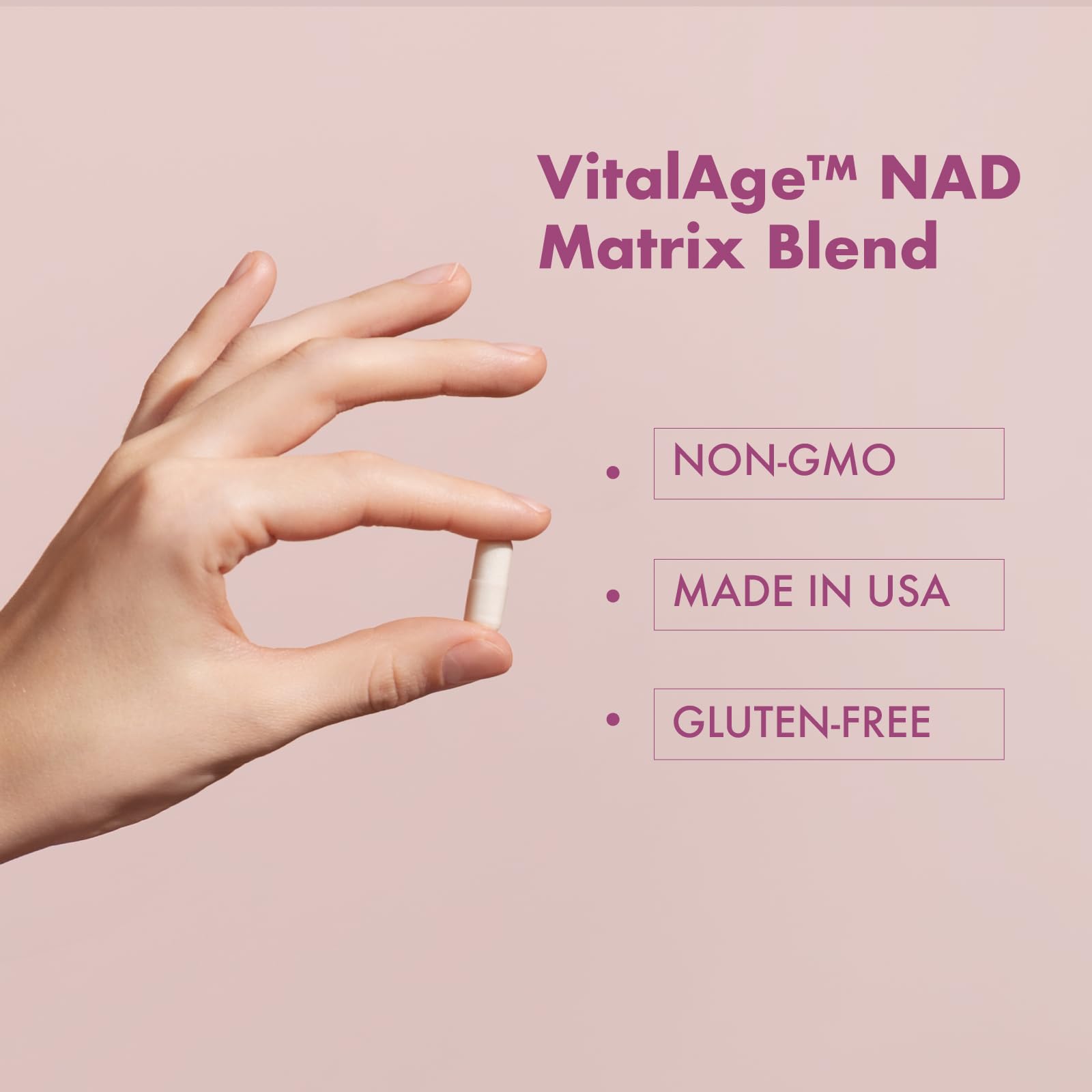 VHC NAD+ Supplement, NMN Alternative Liposomes with CoQ10, Trans-Resveratrol for Women & Men,Support Energy, Anti-Aging,Focus,90 Capsules VHC uk supplements