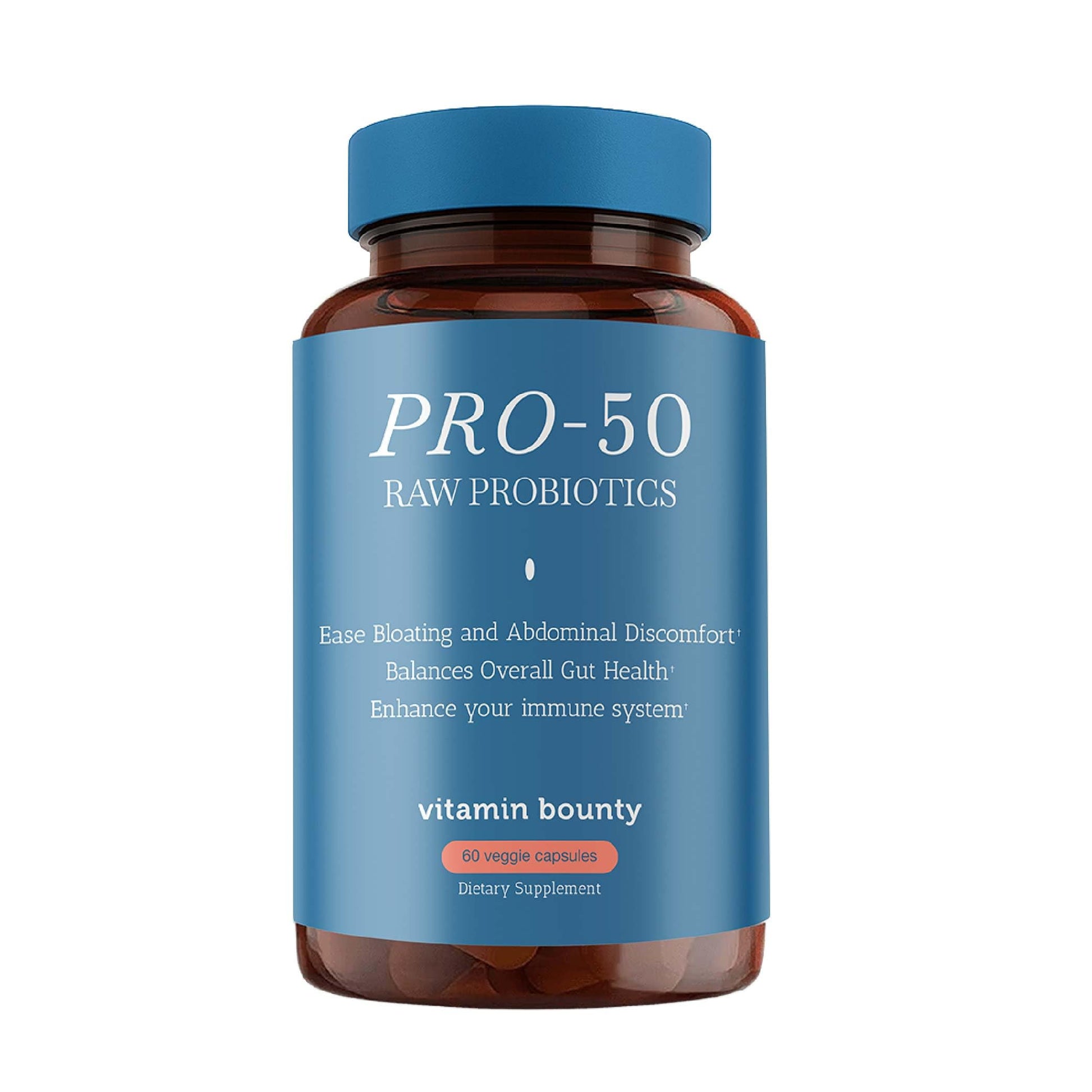 Vitamin Bounty Pro-50 Probiotics 50 Billion CFU for Women & Men - 13 Multi Strain Probiotic + Prebiotic - Digestive Health Supplements for Gut Health Support - Delayed Release Capsules for Men & Women Vitamin Bounty uk supplements