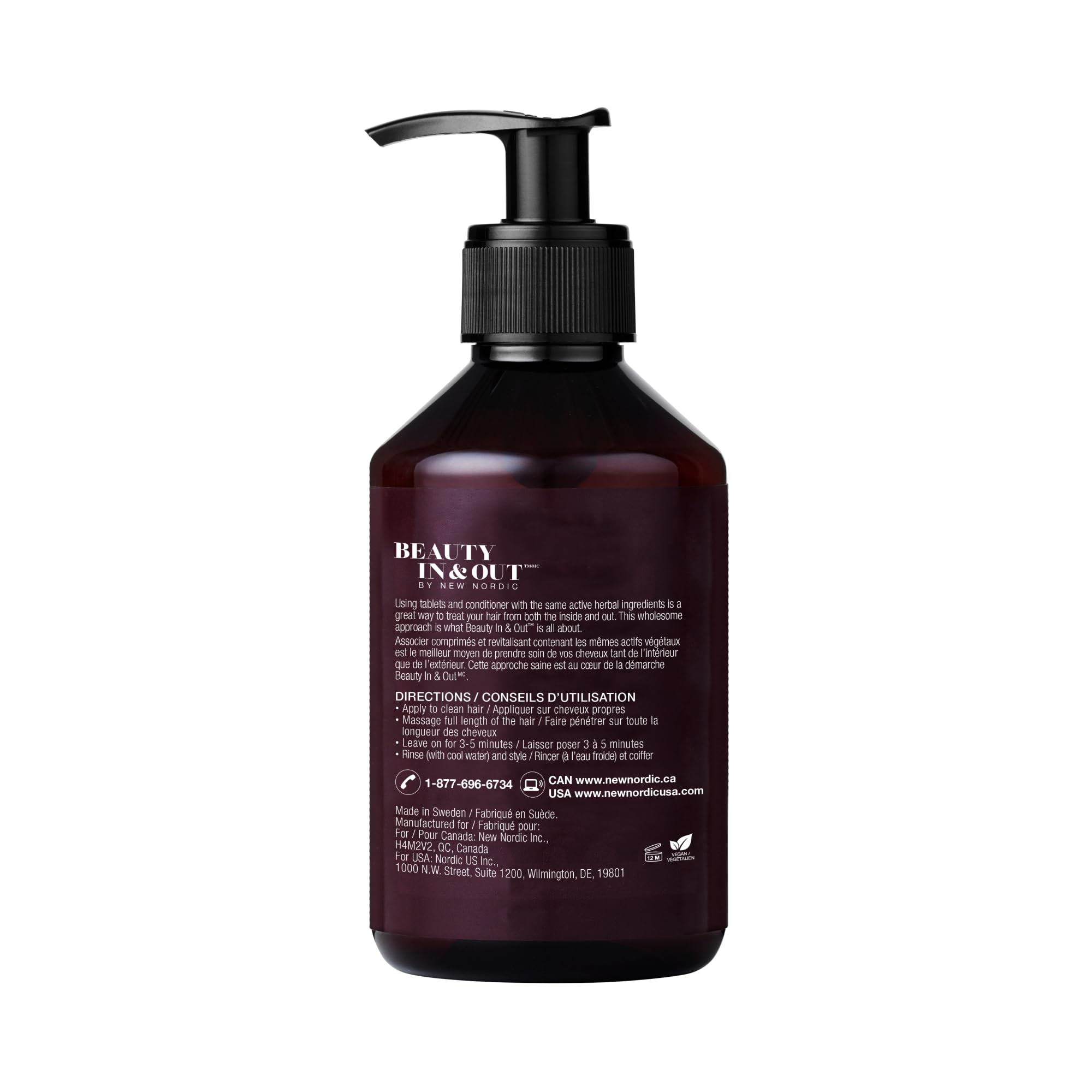 New Nordic Hair Volume Conditioner, Creamy Herbal Recipe to Weightlessly Hydrate, Volumize, Soften & Shine, Vegan, Clean Ingredients, 8.5 Fl Oz NEW NORDIC uk supplements