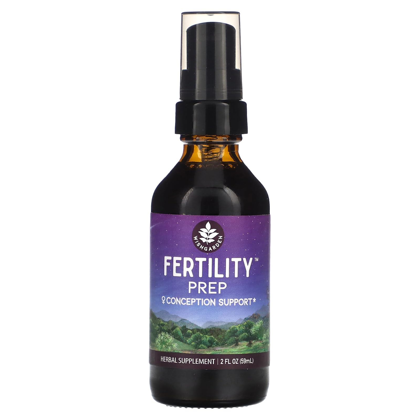 WishGarden Herbs Fertility Prep - All-Natural Fertility Herbal Supplement with Vitex, Red Maca & Raspberry Leaf, Supports Healthy Hormone Balance for Women, Optimal Uterine Health & Conception, 2oz WishGarden uk supplements