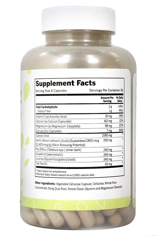 Lucky Vitamin - Yeast-Defense Formula - 180 Veg Capsules Lucky Vitamin uk supplements
