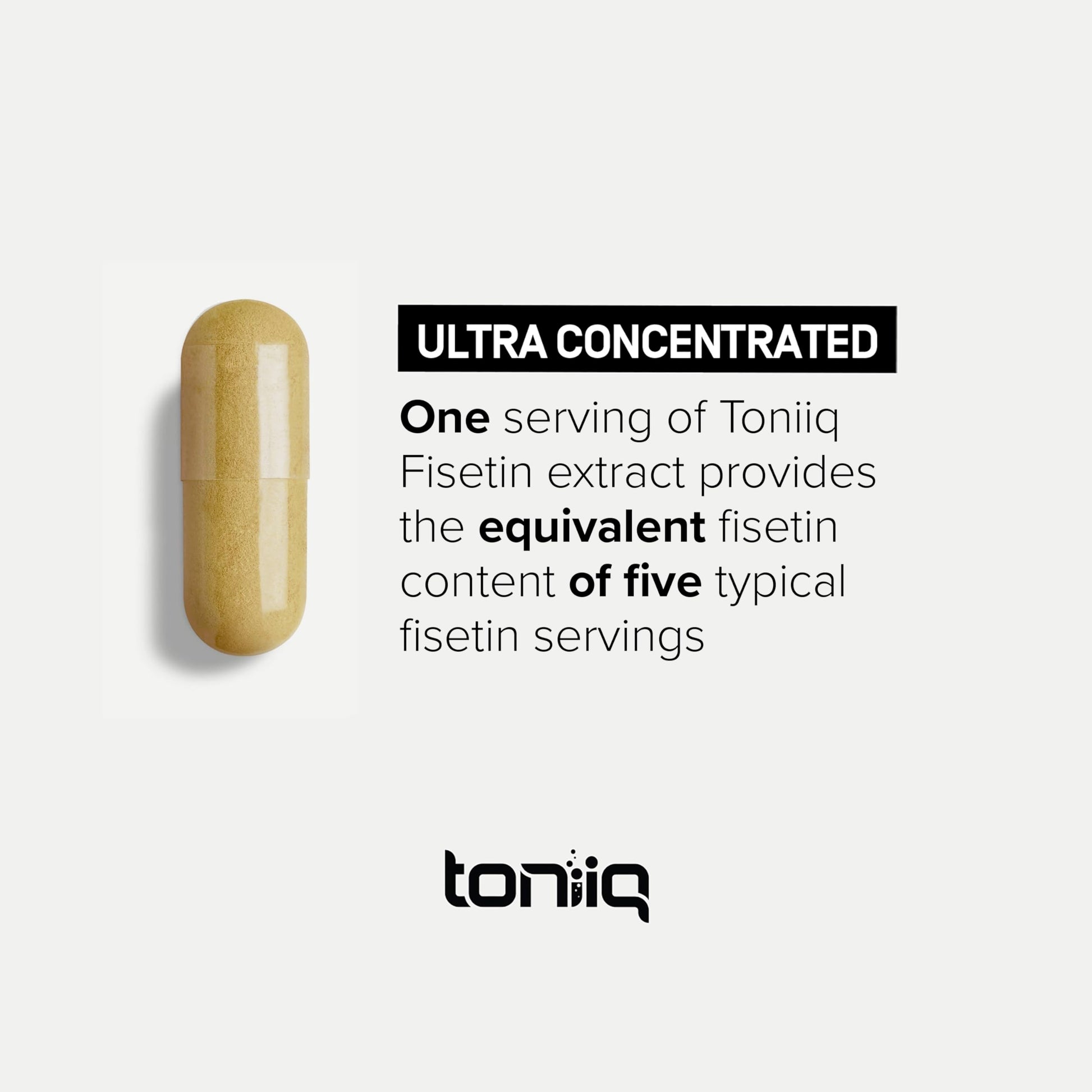 Toniiq Ultra High Purity Fisetin 500mg - 98%+ Higly Purified & Bioavailable Fisetin Supplement with MCT Oil for Absorption - Third-Party Tested Senolytic Supplements for Aging Support - 60 Capsules Toniiq uk supplements