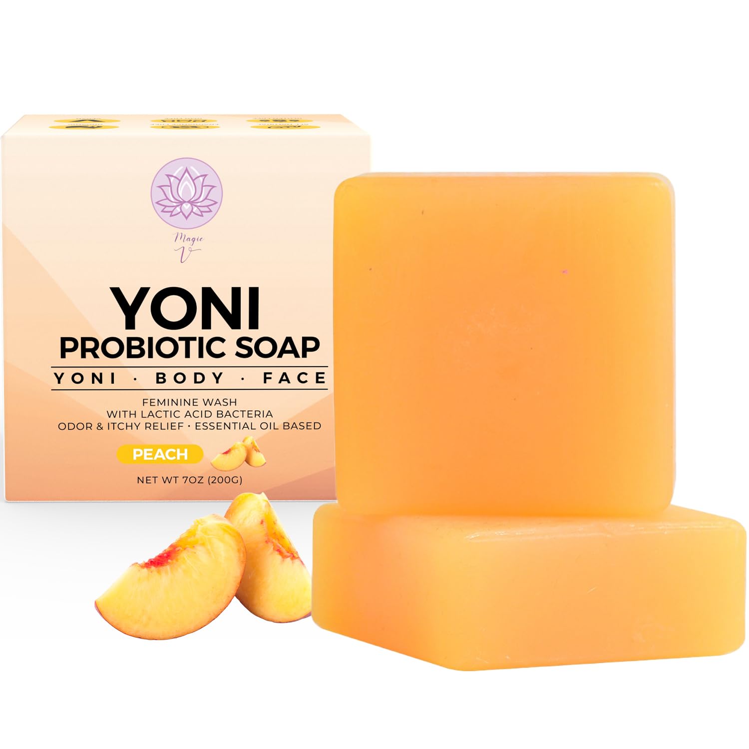 Magic V Steam Probiotic 2 Yoni Soap Bars Feminine Wash and Vaginal Wash Vaginal Odor Eliminator PH Magic V Steam uk supplements