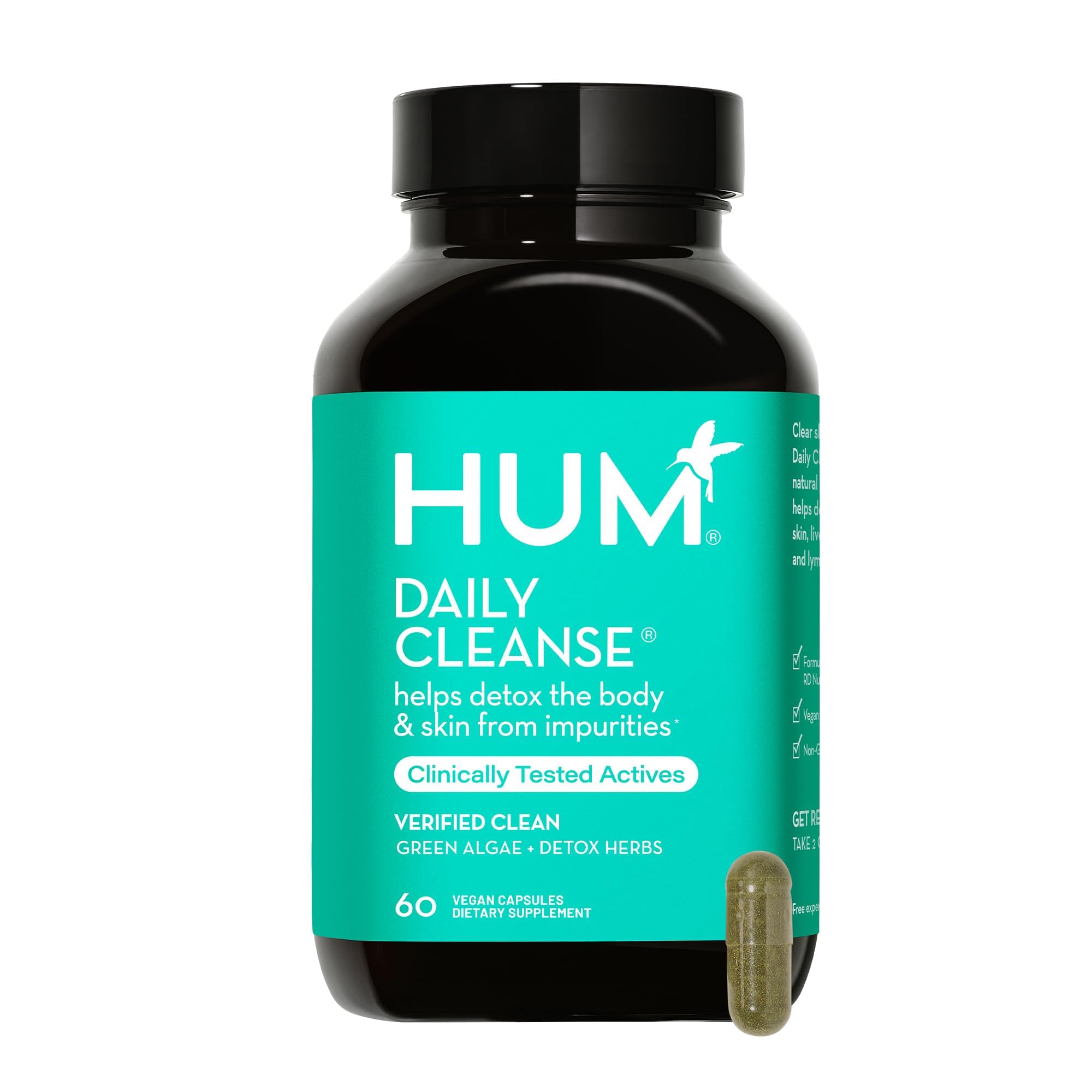 HUM Daily Cleanse Acne Supplements - Support for Clear Skin & Improved Digestion HUM uk supplements