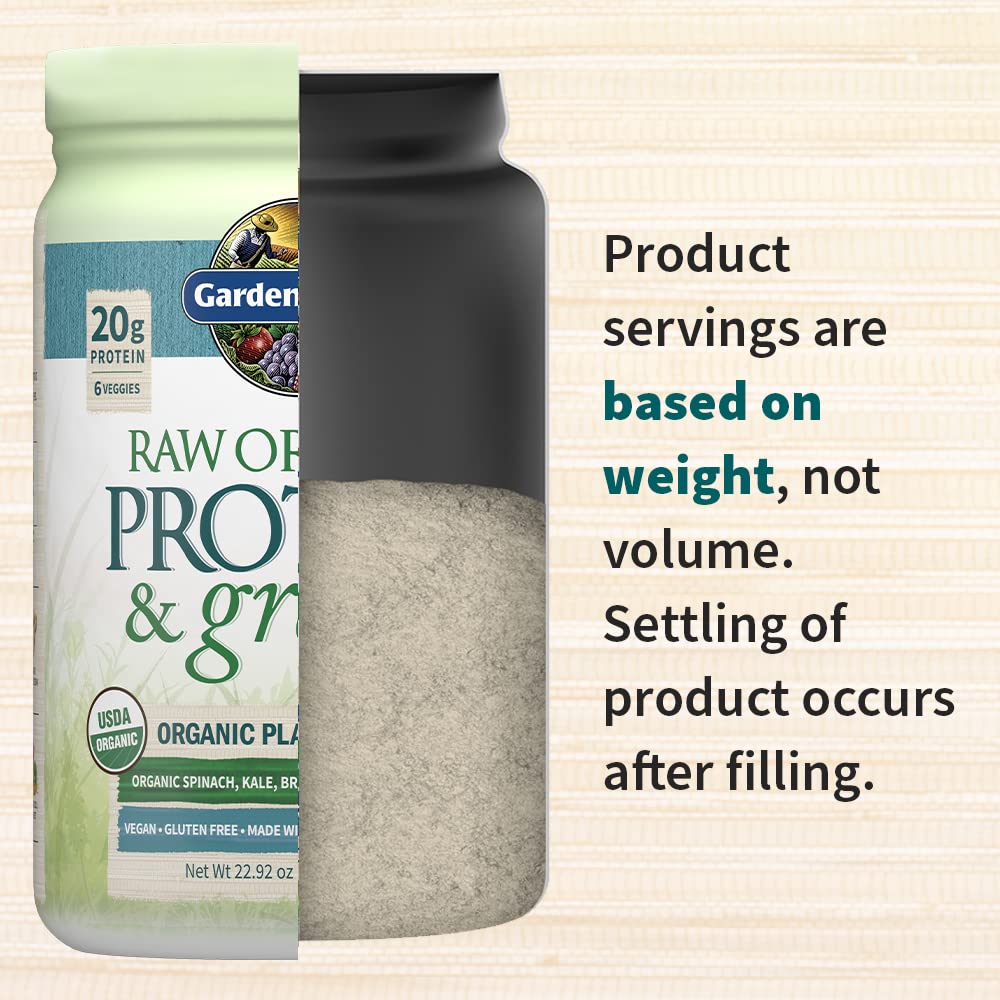 Garden of Life Raw Organic Protein & Greens Lightly Sweet, Vegan Protein Powder Garden of Life uk supplements