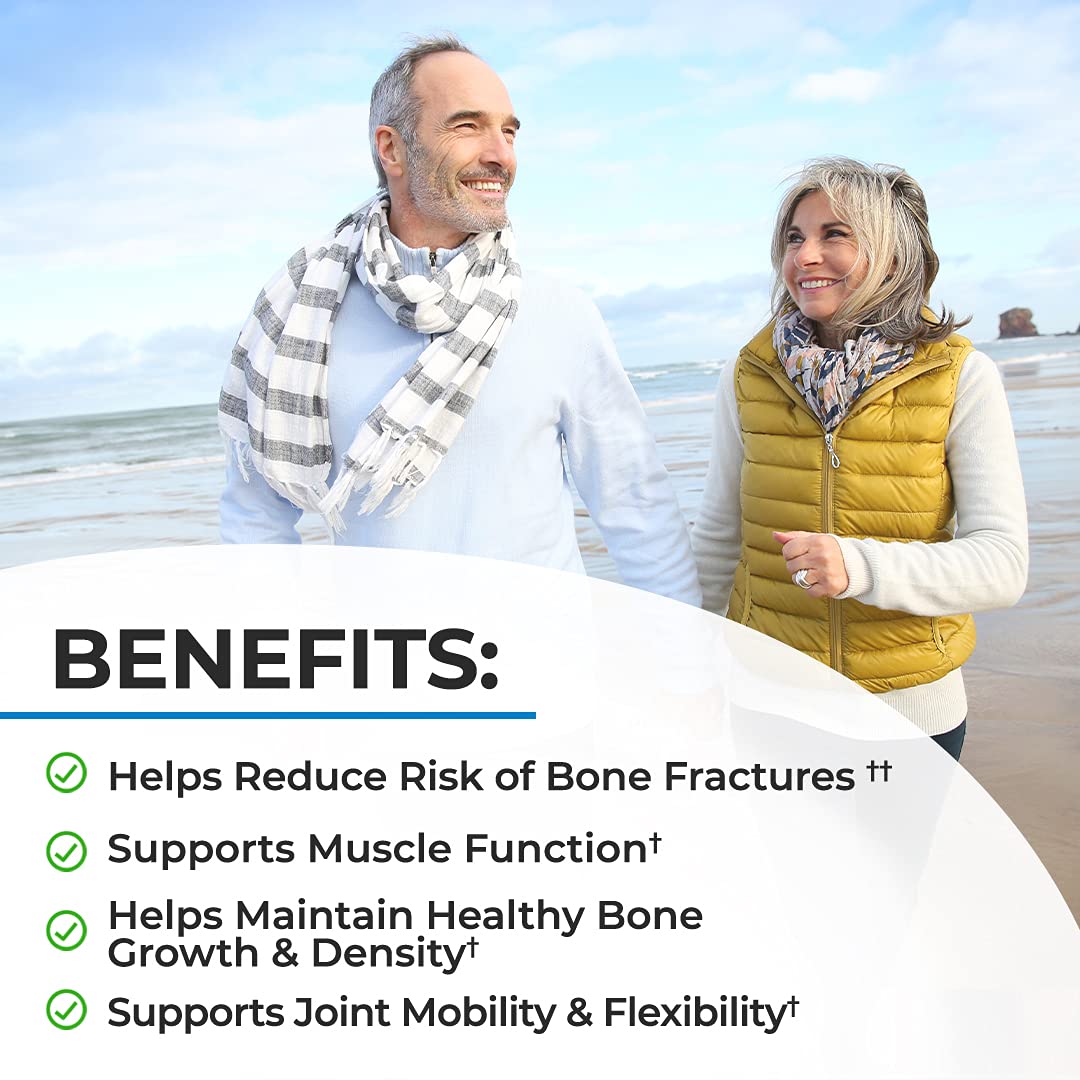 Bone Strength Supplement with Calcium + D3, K2 & Magnesium - Highly Absorbable BioSchwartz uk supplements