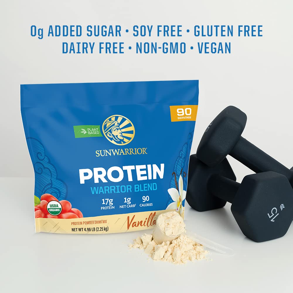 Sunwarrior Vegan Organic Protein Powder Plant-Based | BCAA Amino Acids Hemp Seed Sunwarrior uk supplements