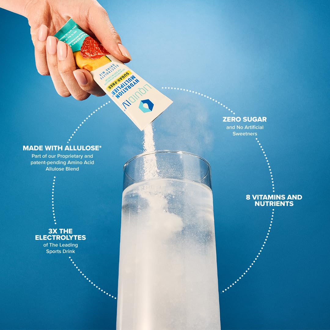 Liquid I.V. Sugar-Free Hydration Multiplier - Raspberry Melon – Hydration Powder Packets Liquid I.V. uk supplements