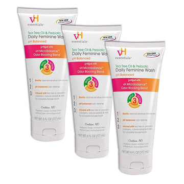 vH essentials Intimate Feminine Wash - pH Balanced with Tea Tree Oil, Cranberry, Prebiotics, Lavender vH essentials uk supplements