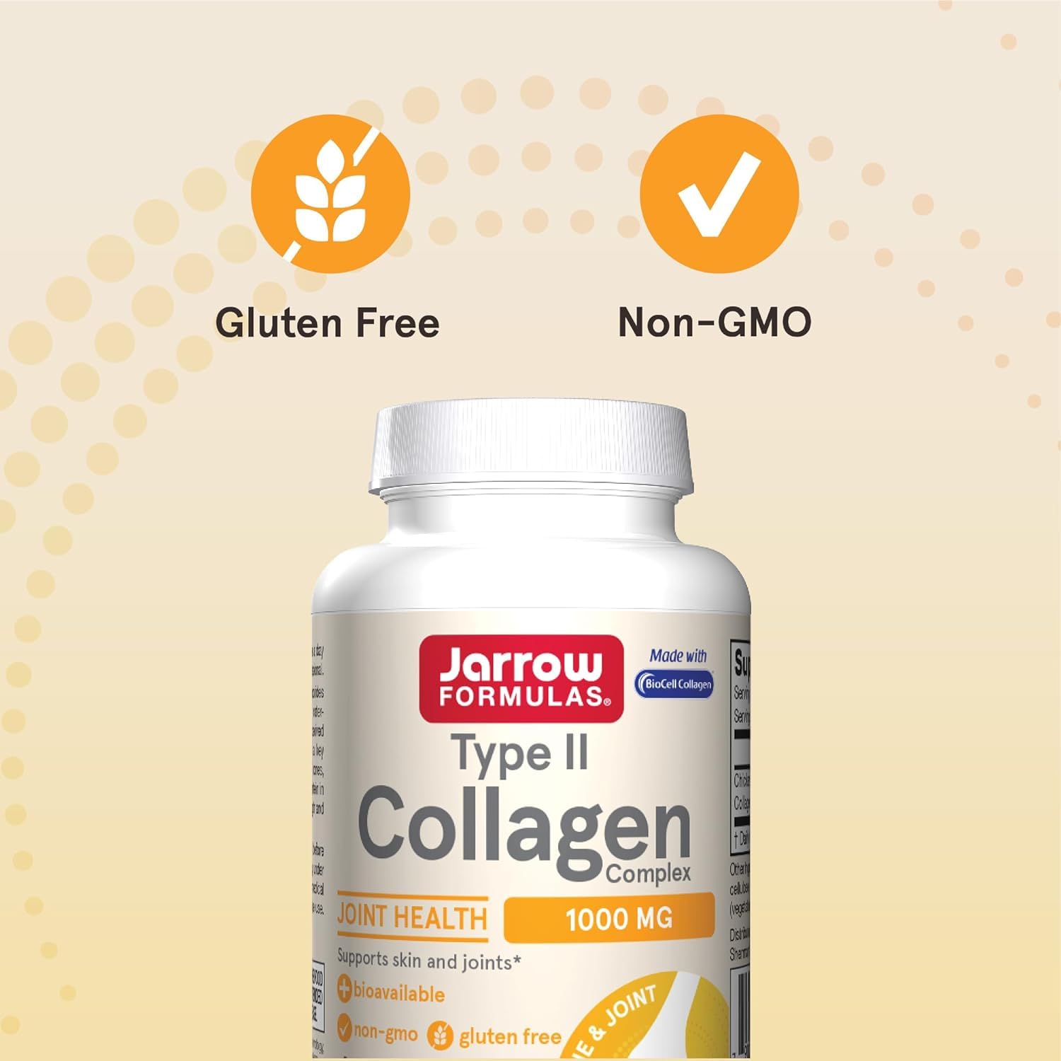 Jarrow's Type II Collagen Complex (Type 2 Collagen), 60 Capsules, Lab-Tested Tudor uk supplements