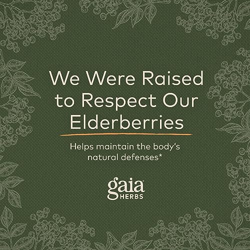Gaia Herbs Black Elderberry (Sambucus Nigra) Extra Strength Gummies Gaia Herbs uk supplements