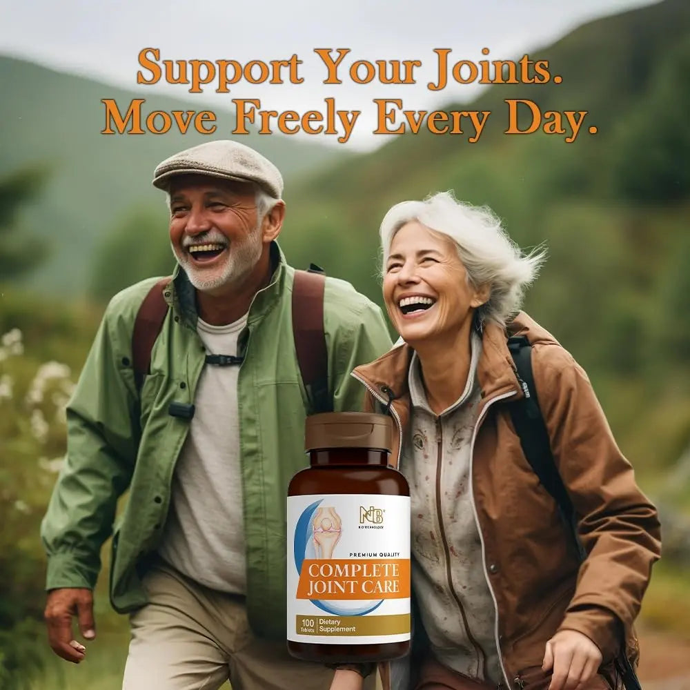 Glucosamine Chondroitin MSM Complete Joint Care Supplement | Glucosamine HCl, Chondroitin, MSM, Boswellia & Ginger | Supports Joint Mobility & Flexibility | 100 Tablets NCB NCB TECHNOLOGY uk supplements