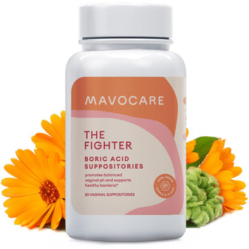 MavoCare, Inc. Boric Acid 600mg The Fighter with Added Calendula Vegan Capsule- Fights BV and Irritation- Gentle MavoCare, Inc. uk supplements
