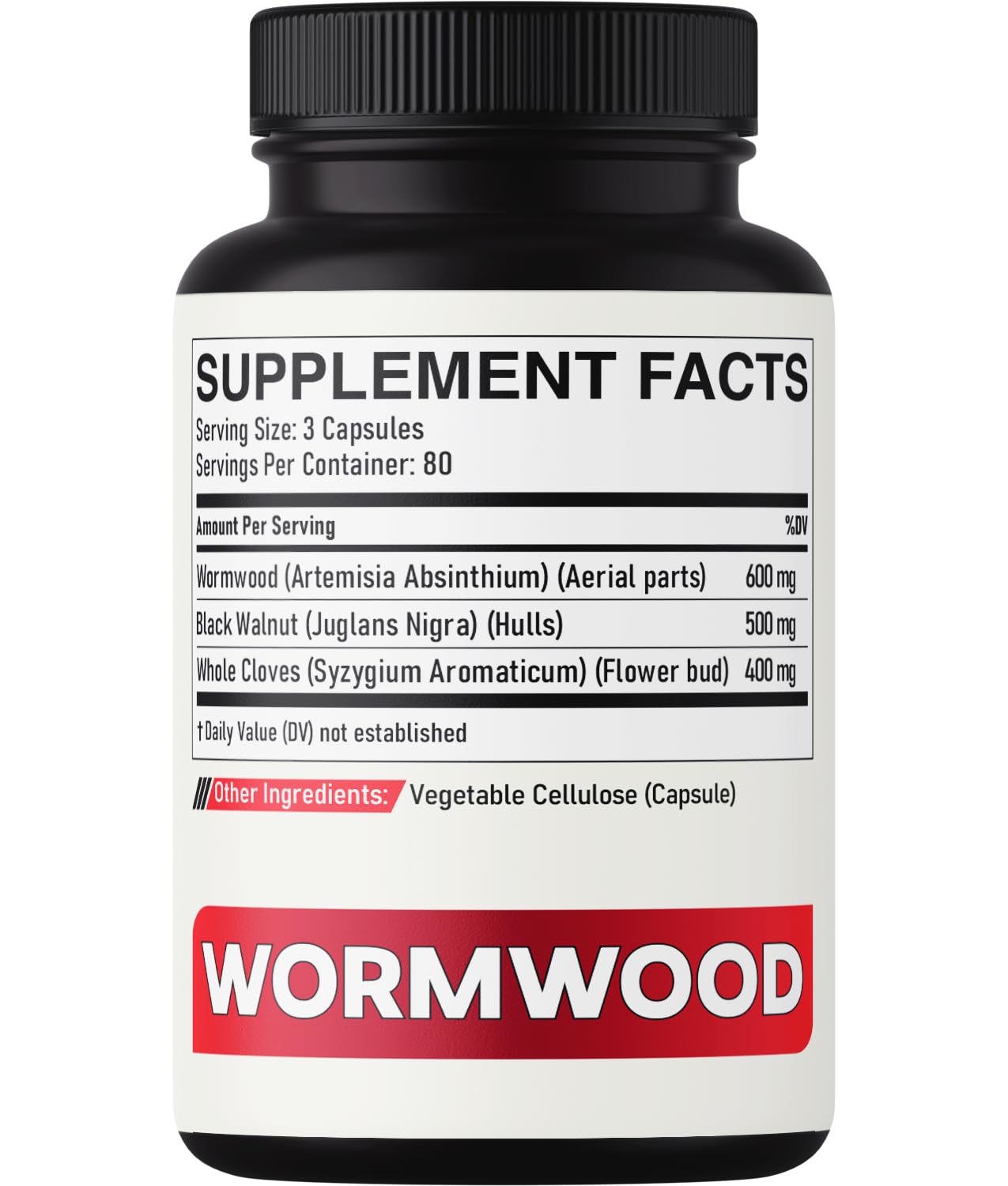 DEDICAD Sweet Wormwood Capsules 1500mg with Black Walnut & Cloves - 240 Vegan Capsules - Artemisia Annua Supplement for Immunity DEDICAD uk supplements