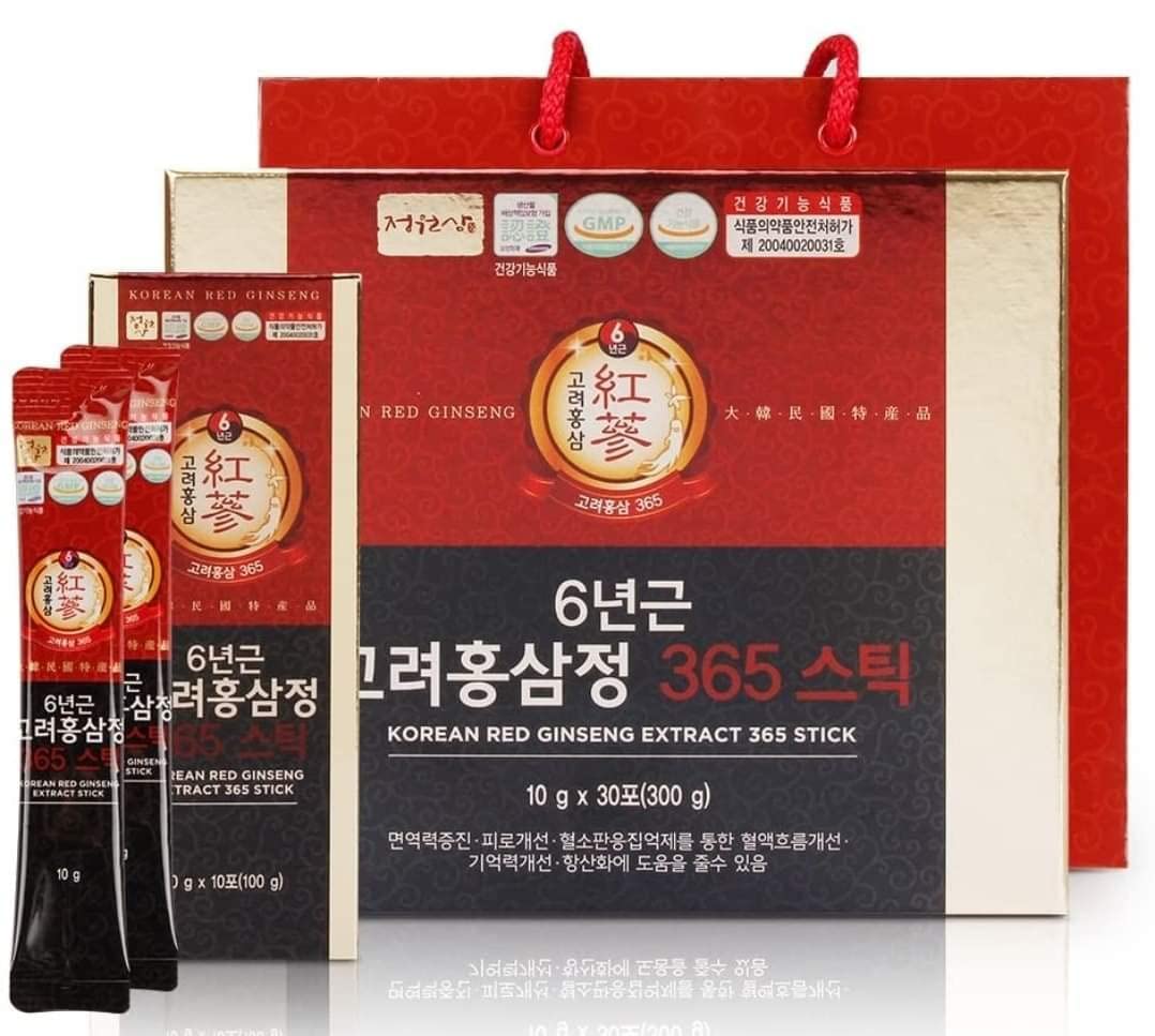 6 Years Red Ginseng 365 Stick Korea ginseng uk supplements