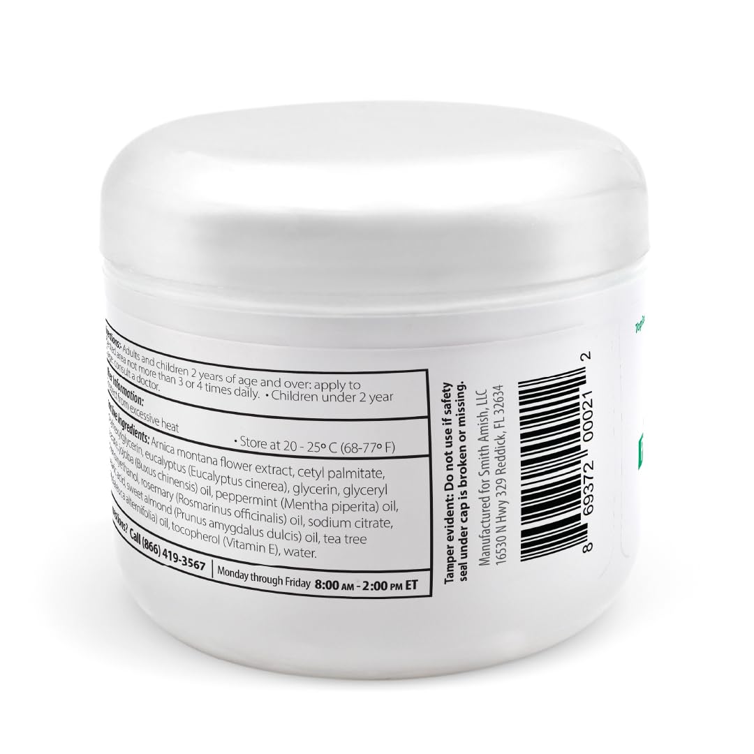 Smith Amish Arthritis Cream. Soothing and Cooling. 4.5 oz jar Smith Amish uk supplements