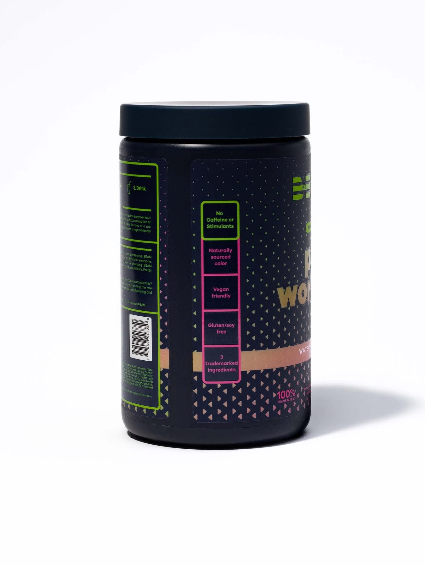 BEAM Be Amazing Vegan Stim Free Pre-Workout Powder | Energy Booster Powdered Drink BEAM uk supplements