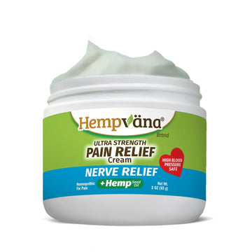 Hempvana Ultra-Strength Nerve Relief Cream w/100% Pure Hemp Seed Oil, AS SEEN ON TV, Relieves Nerve Pain, Shooting Pain, Joint Pain, Tingling, Muscle Cramps, Crawling Sensations, 3 oz Jar Hempvana uk supplements