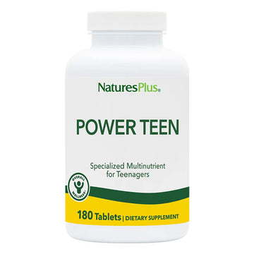 NaturesPlus Source of Life Power Teen - 180 Vegetarian Tablets - Teen Multivitamin with Minerals & Whole Foods for Mental Focus NaturesPlus uk supplements