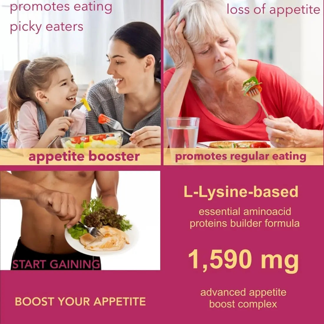 Holistic MD Gainer Gummies for Women Men Elderly and Kids | Clinically Studied Ingredients | 10 in 1 with L-Lysine Gentian Root Vitamin B | Holistic MD uk supplements