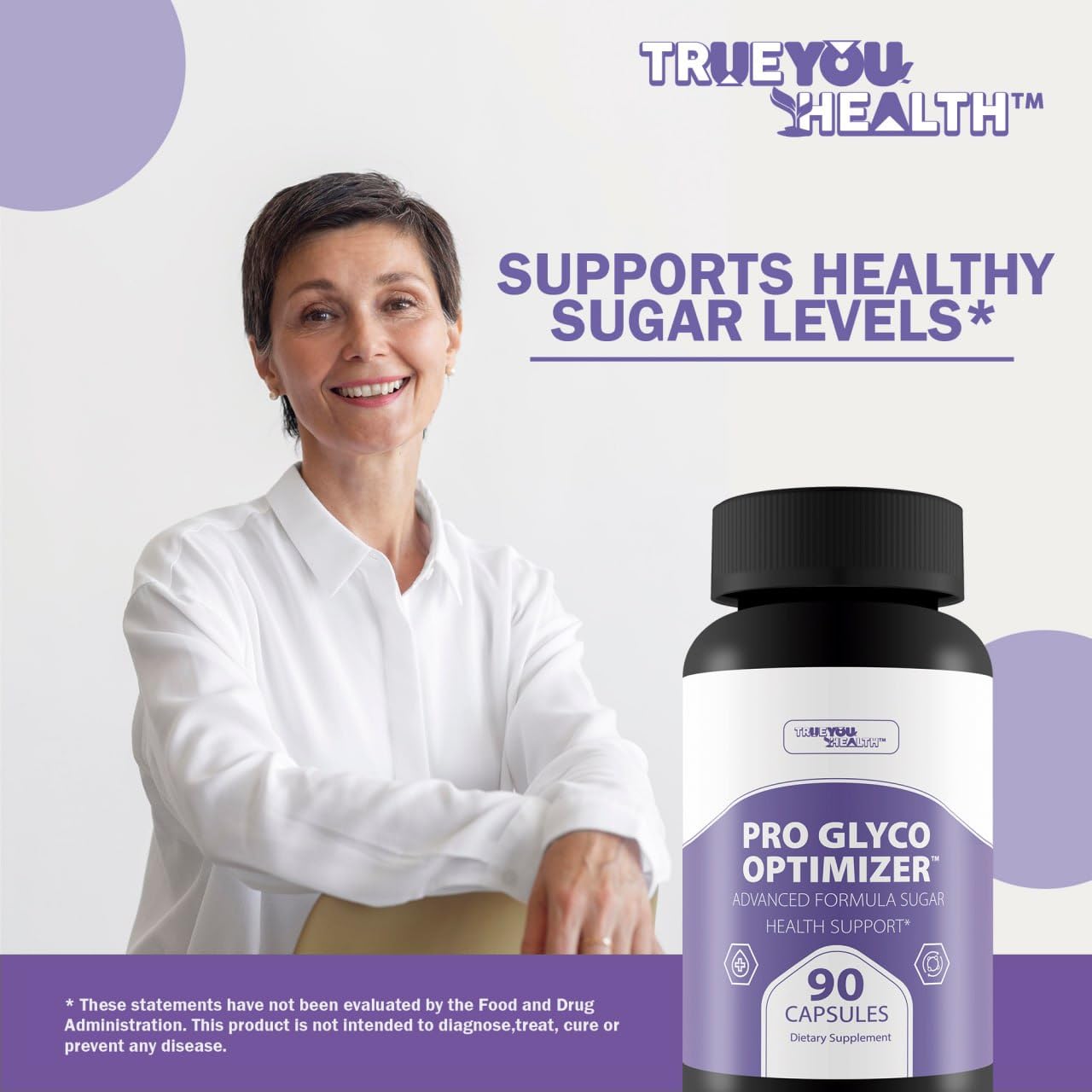 Pro Glyc0 Optimizer - Our Best Sugar Health Support Supplement - Our Best Overall Blood Health & Blood Circulation Support Supplement - Natural Blood Balance Blood Booster Pills True You Health uk supplements