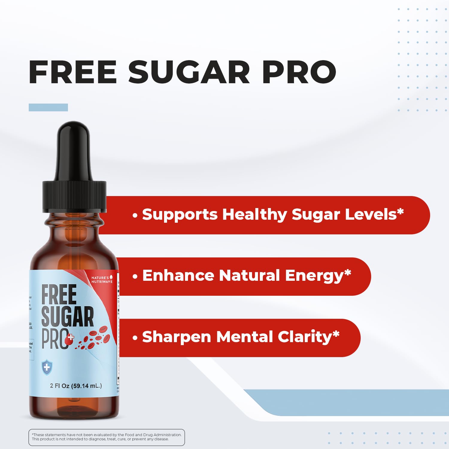 Nature’s NutriWave Free Sugar Pro – Natural Daily Wellness Drops with Chromium & Herbal Blend | Non-GMO | Easy to Use | Made in USA | 30 mL Liquid Supplement, 2 Month Supply Nature’s NutriWave uk supplements