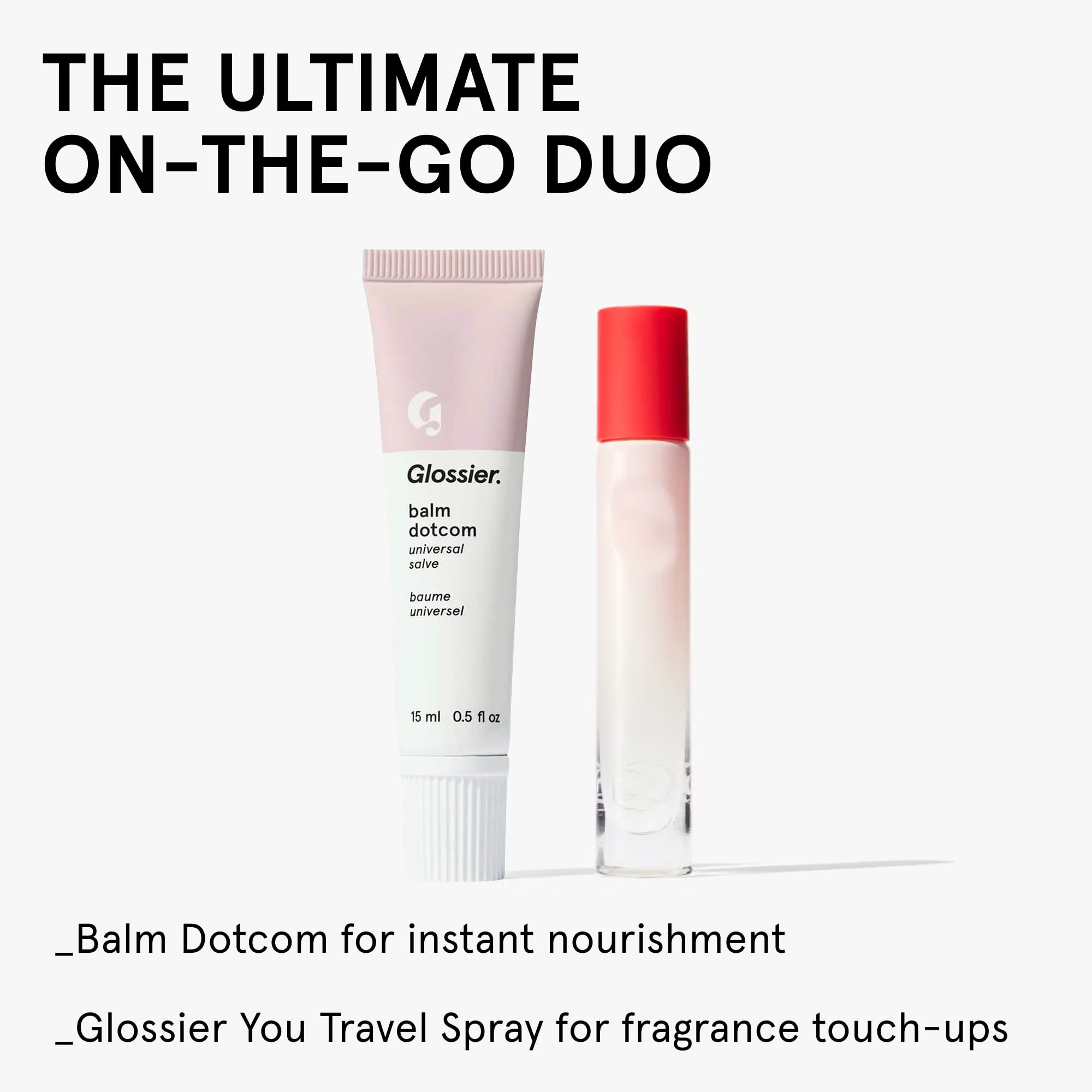 Glossier Balm Dotcom Hydrating Lip Balm - Universal Salve, Up to 12Hr Moisture - Lanolin, Beeswax & Castor Oil for Dry Lips, Cuticles & Skin - Original, Clear Fragrance-Free, 15ml Glossier uk supplements