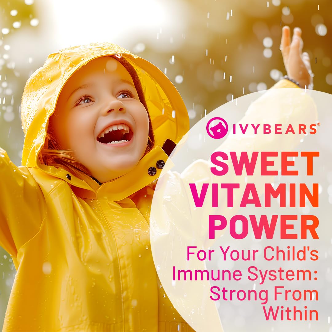 IvyBears® Superpower Kids - Multivitamin Gummies for Immune Support - Strengthen Children's Immune Systems with Vitamins C, D2, B6, A IvyBears uk supplements