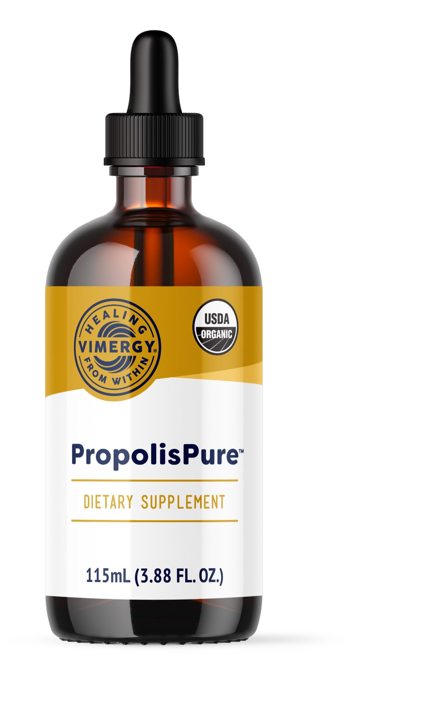 Vimergy PropolisPure® – Supports Immune and Respiratory Health* – Benefits Oral Health* – USDA Certified Organic, Kosher, Paleo-Friendly, Gluten-Free – 115 mL (57 Servings) Vimergy uk supplements