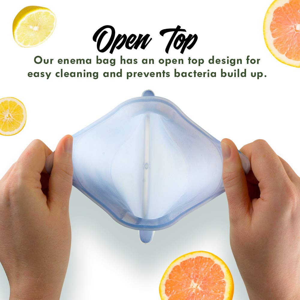 Mikacare Enema Bag Kit Clear Non-Toxic Silicone. for Coffee and Enema Kit for Colon Cleansing - Enema Detox Mikacare uk supplements
