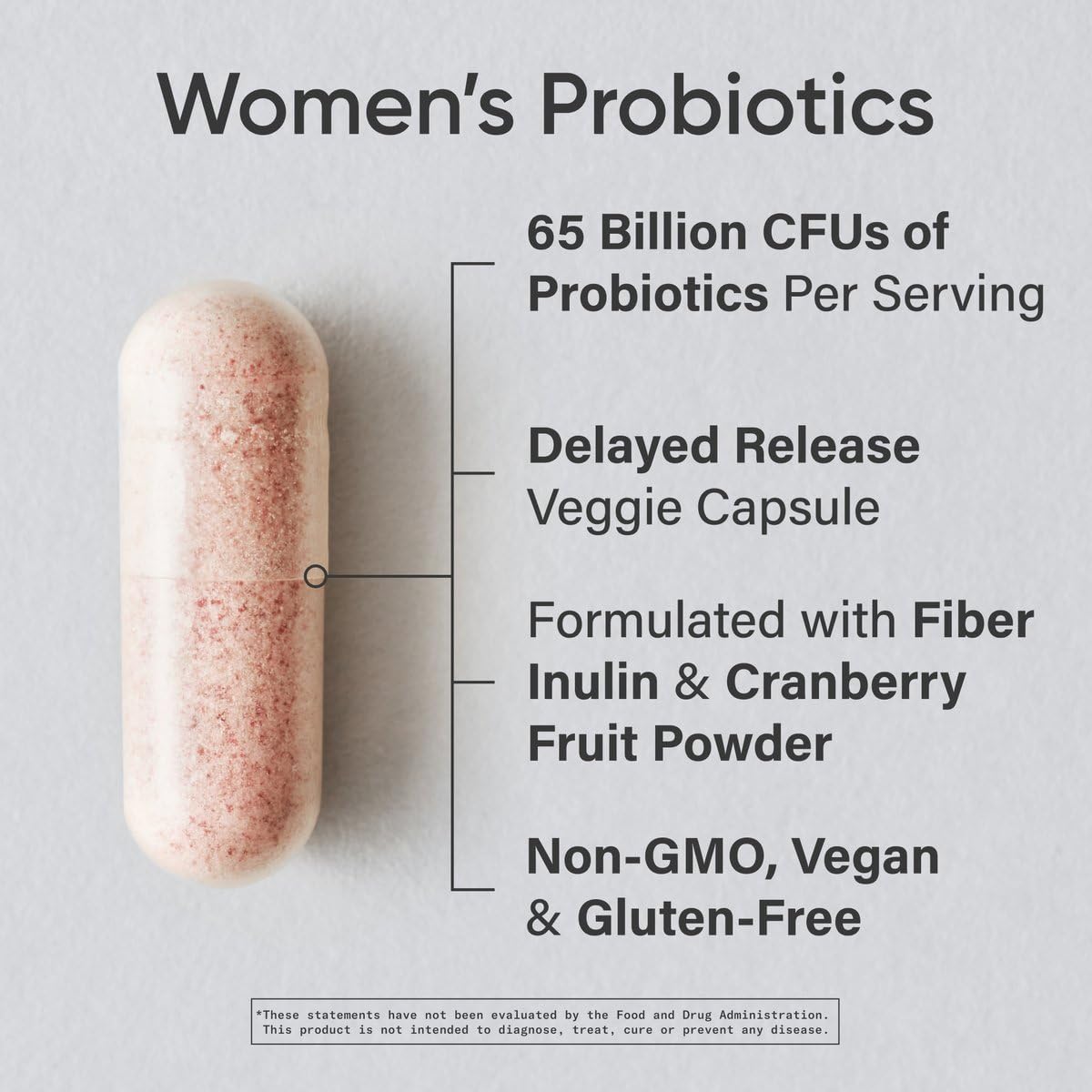 Sports Research Women's Probiotics with Prebiotics, 65 Billion CFU - Vegan Capsules for Gut Health & Digestive Support, Probiotics for Women with Cranberry - Non-GMO Verified & Gluten Free - 30 Count Sports Research uk supplements