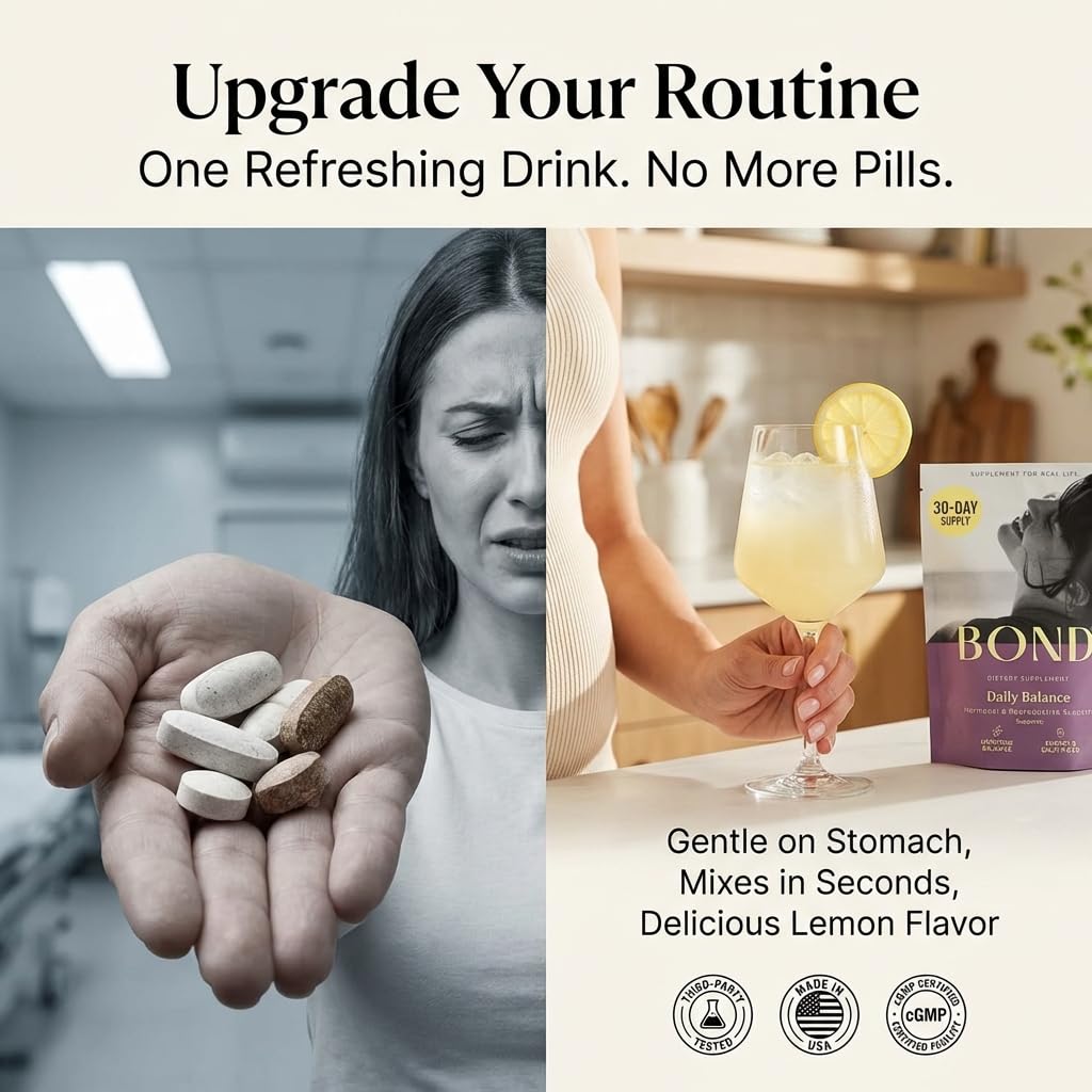BOND Prenatal Vitamin Drink Mix for Women with Iron, Supports Hormone Balance, Folate & B12 for Energy & Calm Mood, Plant-Based Omega-3 for Cognitive Support, Magnesium, D3, B6, Non-GMO, 30-day Supply BOND uk supplements