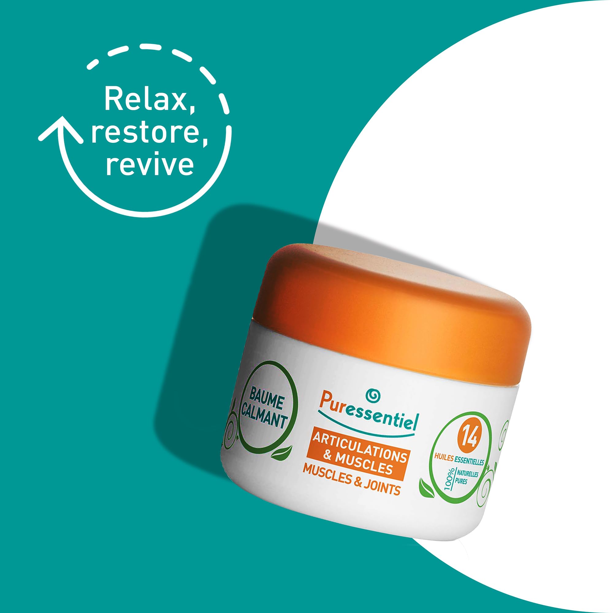 Puressentiel Muscle and Joints Balm - Essential Oil and Shea Butter Balm for Back and Neck Massage - Dye-Free, No Preservatives - 1.01 oz Puressentiel uk supplements